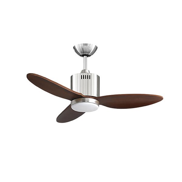 พัดลมเพดาน MR.KEN รุ่น CAN Solid Wood 40" DR LED DC Motor พัดลมมีไฟ ใบพัดไม้แท้ พร้อมรีโมทคอนโทรล